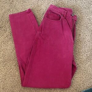 Vibrant Fuchsia Straight Leg Jeans